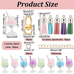 DIY Drinking Cup Keychain Making Kit&nbsp;DIY-AR0003-63