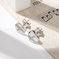 Rack Plating Brass Micro Pave Clear Cubic Zirconia Stud Earrings&nbsp;EJEW-K299-01P-I