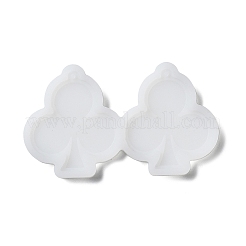4Pcs 4 Style Playing Card DIY Pendant Silicone Molds Set&nbsp;DIY-A046-01