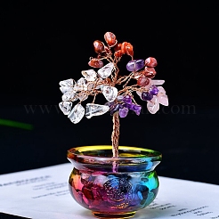 Tree of Life Chakra Gemstone Money Tree Bonsai Tree Home Office Decoration&nbsp;PW-WG73A12-01
