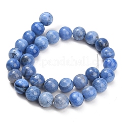 Natural Fire Crackle Agate(Dyed & Heated) Beads Strands&nbsp;G-K425-A04-12mm
