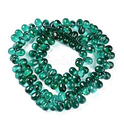 Electroplate Glass Beads Strands&nbsp;EGLA-Q128-01B