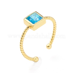 Synthetic Opal Cuff Rings&nbsp;RJEW-B031-02G-03