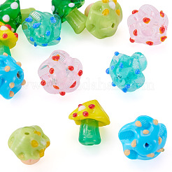 12Pcs 6 Colors Handmade Bumpy Lampwork Beads&nbsp;LAMP-TA0002-55