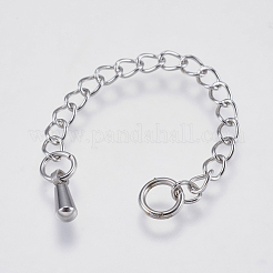 Tarnish Resistant 304 Stainless Steel Chain Extender&nbsp;STAS-I097-030P