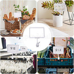 Clear Rectangle Message Photo Holders with PVC Memo Clips&nbsp;AJEW-WH0248-814