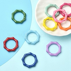 10Pcs Spray Painted Alloy Spring Gate Rings&nbsp;FIND-YW0001-61