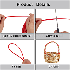 30M Plastic Imitation Cane Wire Cord&nbsp;OCOR-GF0005-40B