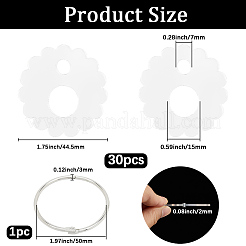 3 Bags Acrylic Thread Winding Boards&nbsp;AJEW-GF0011-67G