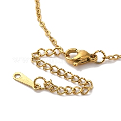 PVD Vacuum Plating 201 Stainless Steel Necklaces&nbsp;NJEW-H033-01G-J