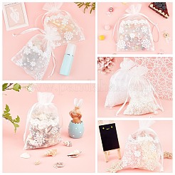 Lace Organza Drawstring Gift Bags&nbsp;OP-WH0009-05