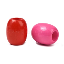 Opaque Baking Paint Acrylic European Beads&nbsp;OACR-G055-04