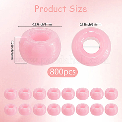 800Pcs Opaque Plastic Beads&nbsp;KY-SP0001-47B