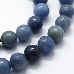Dyed & Heated Natural Blue Aventurine Beads Strands&nbsp;G-I199-24-4mm
