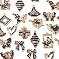 24Pcs 12 Styles Alloy Enamel Pendants&nbsp;ALRI-FS0001-05
