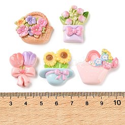 Opaque Resin Cabochons&nbsp;RE-CBAC151-03