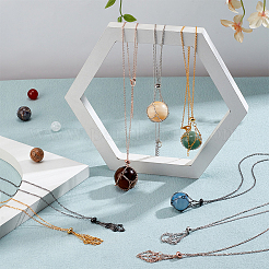 8Pcs 4 Colors Brass Macrame Pouch Necklace Making&nbsp;NJEW-PH01540