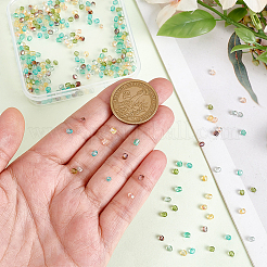 280Pcs 7 Colors Transparent Glass Beads&nbsp;GLAA-PH0004-46