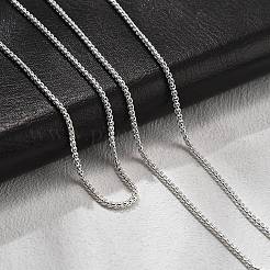 1.5mm Brass Box Chain Necklaces&nbsp;KK-K398-29S