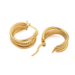 304 Stainless Steel Triple Hoop Earrings&nbsp;STAS-D171-26G