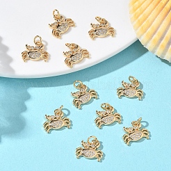 SHEGRACE Brass Micro Pave Cubic Zirconia Pendants&nbsp;XGRQ3D017-456G