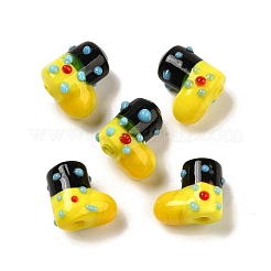 Handmade Lampwork Bumpy Beads Strands&nbsp;LAMP-U001-01B-1