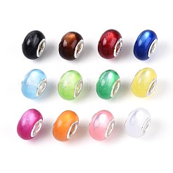 Large Hole Rondelle Resin European Beads&nbsp;RPDL-Q004-02