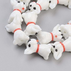 Handmade Bumpy Lampwork Beads Strands&nbsp;LAMP-S194-009