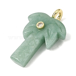 Natural Green Aventurine Carved Pendants&nbsp;X-G-C282-04E