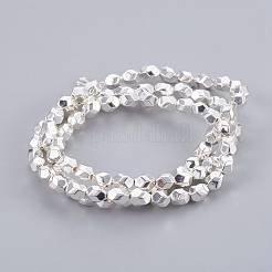 Electroplated Non-magnetic Synthetic Hematite Bead Strand&nbsp;G-E498-06A-03