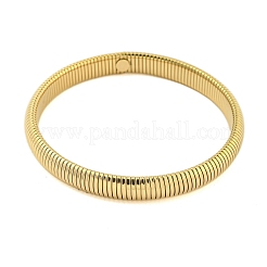 Ion Plating(IP) 304 Stainless Steel Spring Bangles for Women Men&nbsp;BJEW-U003-02C-G