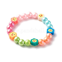 Opaque Acrylic Beads Stretch Bracelet Sets for Kids&nbsp;BJEW-JB06403