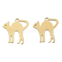 Ion Plating(IP) 201 Stainless Steel Charms&nbsp;STAS-N098-079LG
