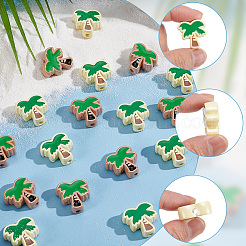 2 Bags 2 Colors Acrylic Enamel Beads&nbsp;OACR-SC0002-95