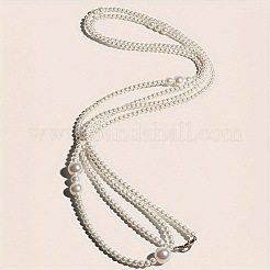 Plastic Imitation Pearl Round Beaded Waist Belly Long Chains for Women&nbsp;FS-WGCCA32-01