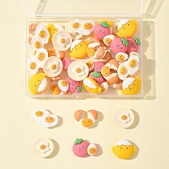 40Pcs Opaque Resin Cabochons&nbsp;CRES-FS0001-21