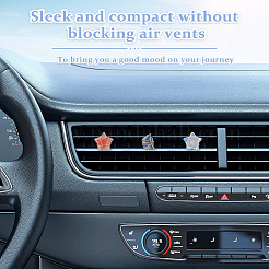 6Pcs Natural Gemstone Car Air Vent Clips&nbsp;HJEW-DC00109