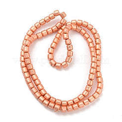 Electroplated Synthetic Non-Magnetic Hematite Beads Strands&nbsp;G-Z032-E02-06RG