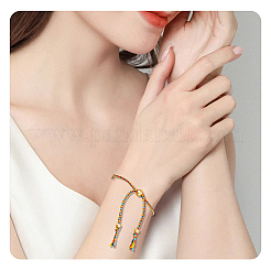 24Pcs 12 Colors Bohemian Braided Polyester Cord Bracelet Making&nbsp;MAK-SP0001-10