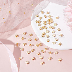 60Pcs Brass Beads&nbsp;KK-PH0012-49G-01