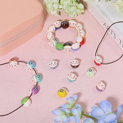 30Pcs 15 Colors Handmade Porcelain Beads&nbsp;PORC-CA0001-20