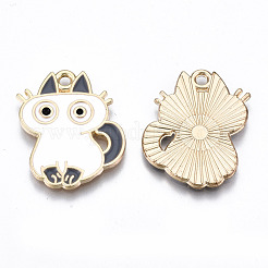 Eco-Friendly Alloy Enamel Pendants&nbsp;ENAM-Q437-030B-NR