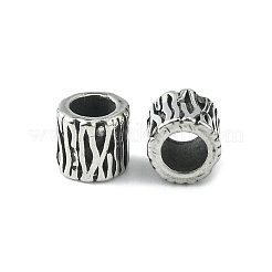 12Pcs 2 Style 304 Stainless Steel European Beads&nbsp;STAS-UN0046-47