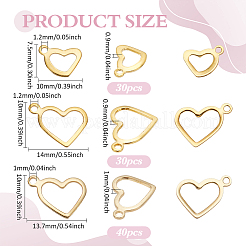 100Pcs 3 Styles 304 Stainless Steel Charms&nbsp;FIND-PH0022-57