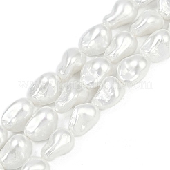 Electroplate Porcelain Imitation Pearl Beads Strands&nbsp;BSHE-Z009-03A