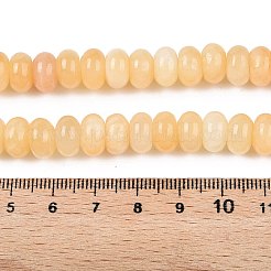 Natural Yellow Jade Beads Strands&nbsp;G-T138-76