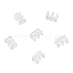 6Pcs 925 Sterling Silver Hollow Initial Beads&nbsp;STER-TA0001-53E