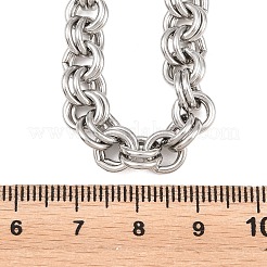 7MM 304 Stainless Steel Double Link Chain Necklaces for Women&nbsp;SA-H001-24P