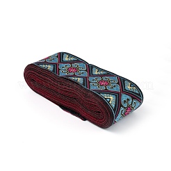 Ethnic Style Embroidery Polyester Ribbons&nbsp;OCOR-WH0073-19