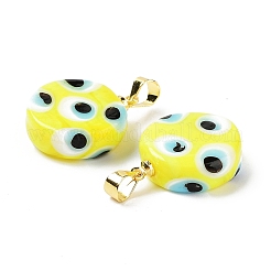Handmade Evil Eye Lampwork Pendants&nbsp;LAMP-F030-01G-01